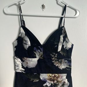 3/$20 Dynamite Navy Blue Floral Dress Small